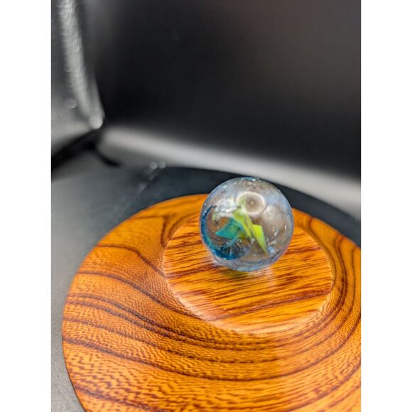 UV Reactive Art Marble – Swirl Core w/ Base (Damage Noted) - Picture 5 of 6